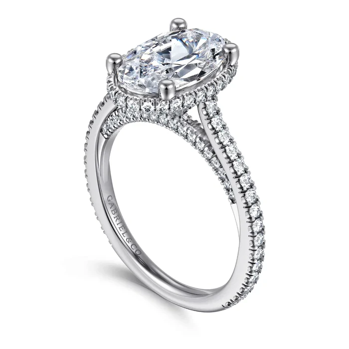 A Gabriel & Co. engagement ring